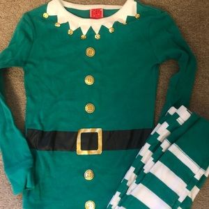 Elf Christmas pajama set